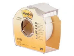 Bande correction post-it ruban masquage 6 lignes 25mm repositionnable dévidoir plastique jetable invisible photocopie