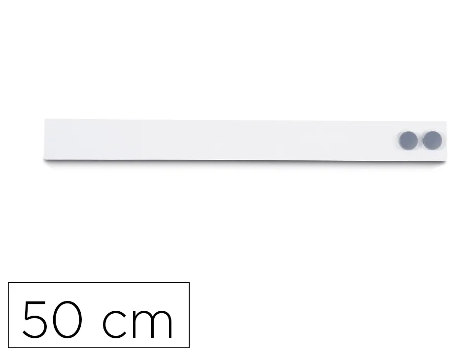 Bande metallique maul standard longueur 50cm avec 2 aimants coloris blanc
