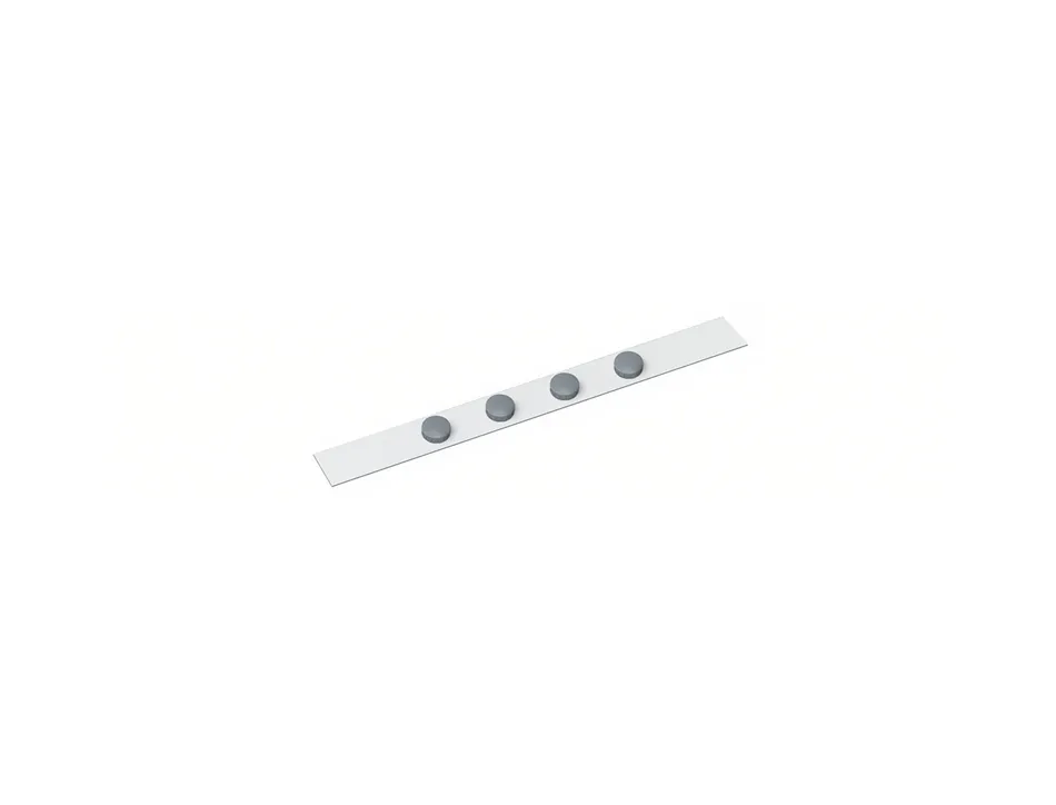 Bande metallique maul standard longueur 1m avec 4 aimants coloris blanc