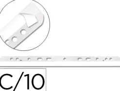 Bande perforée q-connect adhésive 295mm classement documents a4 210x297mm sachet 10 unités