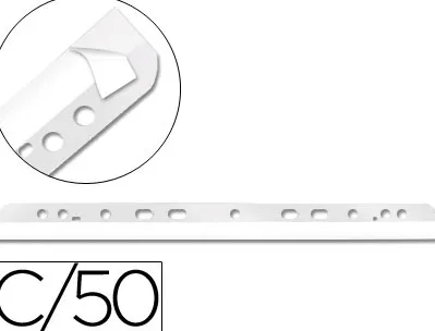 Bande perforée q-connect auto-adhésive a4 210x297mm a5 148x210mm 120 microns sachet 50 unités