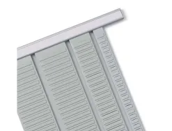 Bande planning nobo métal fiche indice 2 54 fentes adaptée carte t capacité 54 cartes format 96x6,4cm coloris gris