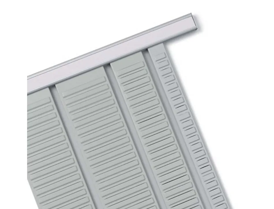 Bande planning nobo métal fiche indice 2 54 fentes adaptée carte t capacité 54 cartes format 96x6,4cm coloris gris
