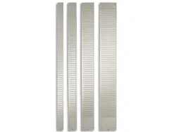 Bande planning nobo métal fiche indice 2 54 fentes adaptée carte t capacité 54 cartes format 96x6,4cm coloris gris
