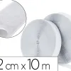 Bandes scratchs adhésives sodertex male et femelle boite distributrice 2cmx10m coloris bl anc