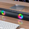 Barre de son q-connect bluetooth avec lumiere led et control du volume coloris noir