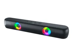 Barre de son q-connect bluetooth avec lumiere led et control du volume coloris noir