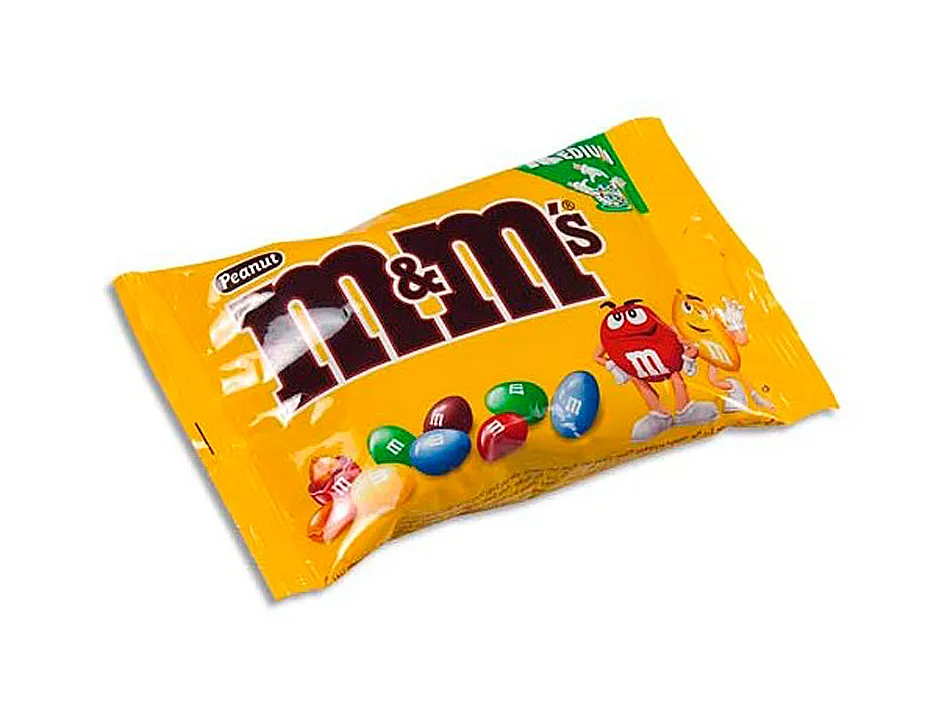 Barre m&m's cacahuetes sachet 45g