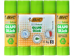 Baton de colle blanche bic ecolutions 8g pochette de 5
