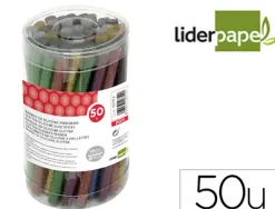 Baton de colle liderpapel paillete 7x100mm boite 50 unites