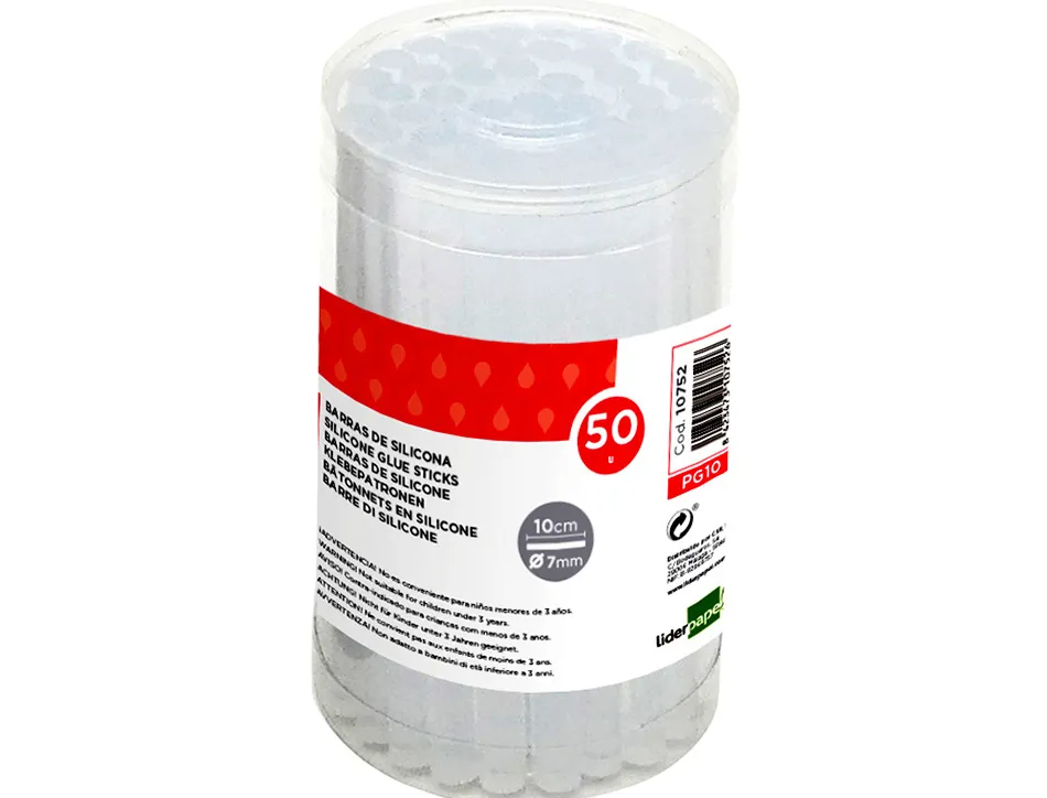 Baton de colle liderpapel 7x100mm boite 50 unites