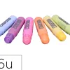 Baton gouache stick'color solide tous supports coloris pastel assortis boite 6 unites