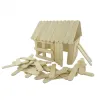 Batonnet bois plat innspiro 6.5cm coloris naturel lot de 500