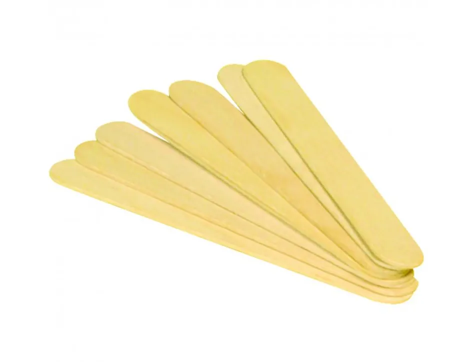 Batonnet bois plat ocolor 15.5cm coloris naturel lot de 100