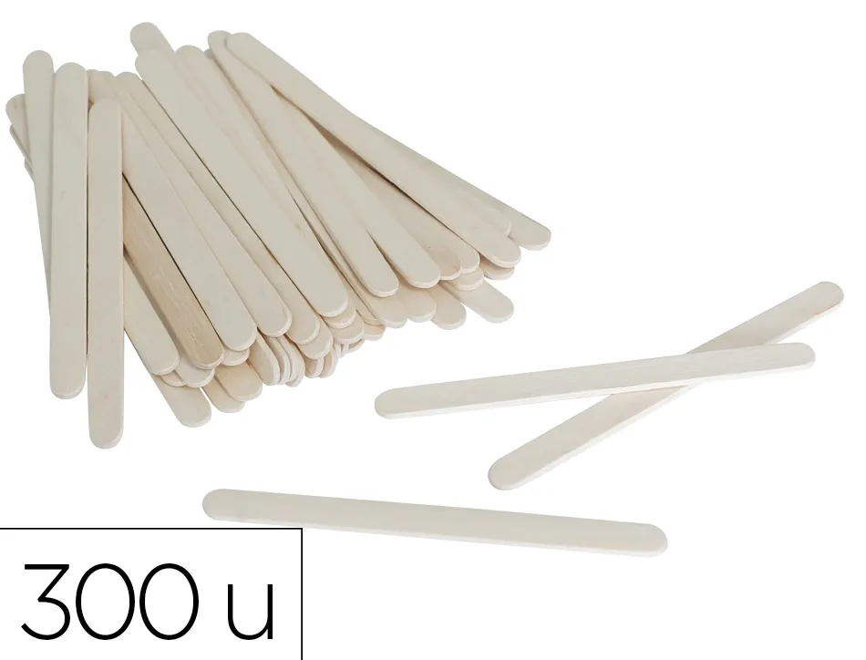 Batonnet o'color bois 11,3x1cm paquet 300 unites
