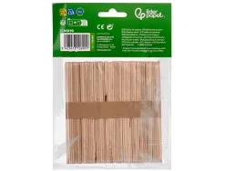 Batonnets liderpapel bois dim. 11,4x1cm coloris naturel sachet 50 unites