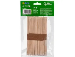 Batonnets liderpapel bois dim. 15x1,8cm coloris naturel sachet 50 unites