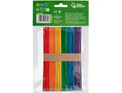 Batonnets liderpapel bois dim. 15x1,8cm coloris assortis sachet 50 unites