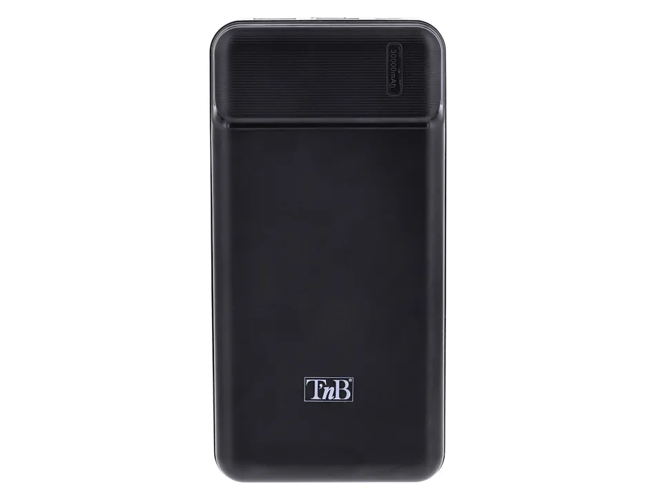 Batterie nomade t'nb 30000 mah 2 usb + 1usb-c charge rapide 10w coloris noir
