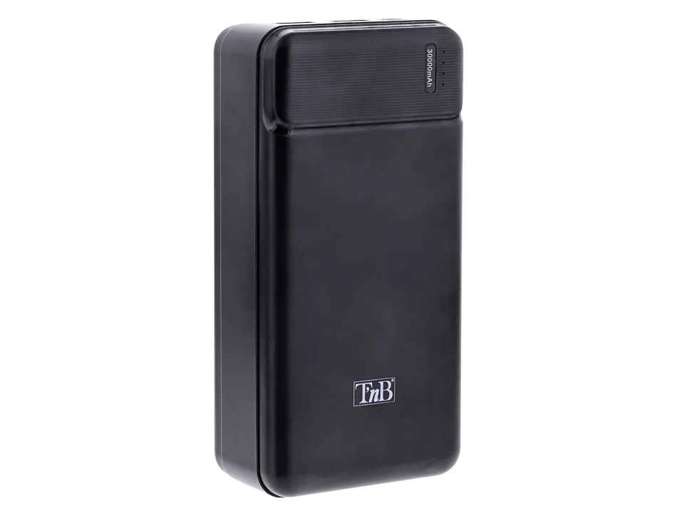 Batterie nomade t'nb 30000 mah 2 usb + 1usb-c charge rapide 10w coloris noir
