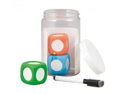 Besoins specifiques materiels pedagogiques akros des reecrivables 3 maxi des de couleur 1 marqueur effacable