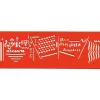 Billographe minerva nº33 trace musique portee 2mm plastique coloris orange