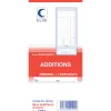 Bloc addition elve papier autocopiant 102x235mm 50 duplis sans numéro