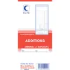 Bloc addition elve papier autocopiant 102x235mm 50 duplis avec numéro
