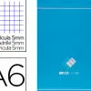 Bloc agrafé conquerant sept a6 10,5x14,8cm couverture pellicullée 100feurilles détachables 60g 5x5mm coloris blanc