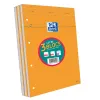 Bloc agrafé oxford perforé 21x31.5cm 160p q5x5 lot 2+1 blocs