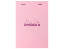 Bloc agrafe rhodia couleurs n 13 a6 10,5x14,8cm 5x5 80 feuillets microperfores couvertures assorties