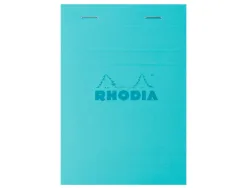 Bloc agrafe rhodia couleurs n 13 a6 10,5x14,8cm 5x5 80 feuillets microperfores couvertures assorties