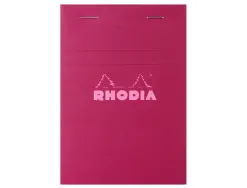 Bloc agrafe rhodia couleurs n 13 a6 10,5x14,8cm 5x5 80 feuillets microperfores couvertures assorties