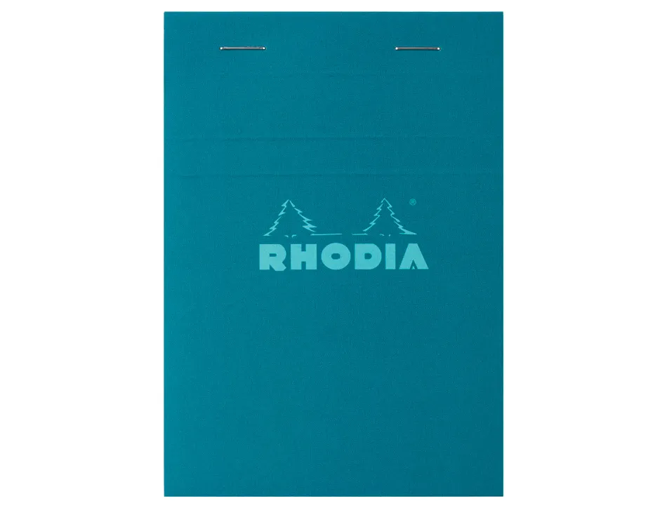 Bloc agrafe rhodia couleurs n 13 a6 10,5x14,8cm 5x5 80 feuillets microperfores couvertures assorties