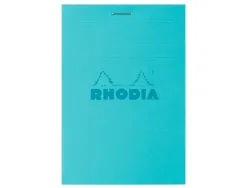 Bloc agrafe rhodia couleurs n 11 a7 7,4x10,5cm 5x5 80 feuillets microperfores couvertures assorties