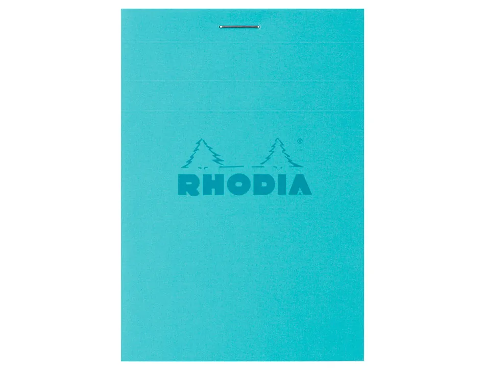 Bloc agrafe rhodia couleurs n 11 a7 7,4x10,5cm 5x5 80 feuillets microperfores couvertures assorties