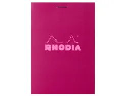 Bloc agrafe rhodia couleurs n 11 a7 7,4x10,5cm 5x5 80 feuillets microperfores couvertures assorties