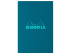 Bloc agrafe rhodia couleurs n 11 a7 7,4x10,5cm 5x5 80 feuillets microperfores couvertures assorties