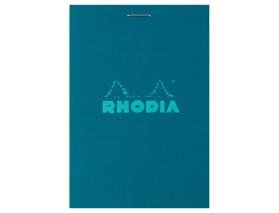 Bloc agrafe rhodia couleurs n 11 a7 7,4x10,5cm 5x5 80 feuillets microperfores couvertures assorties