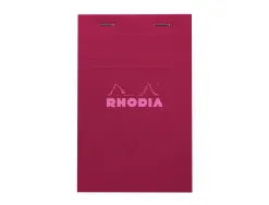 Bloc agrafe rhodia couleurs n 14 11x17cm 5x5 80 feuillets microperfores couvertures assorties