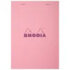 Bloc agrafe rhodia couleurs n 12 8,5x12cm 5x5 80 feuillets microperfores couvertures assorties
