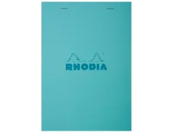 Bloc agrafe rhodia couleurs n 12 8,5x12cm 5x5 80 feuillets microperfores couvertures assorties