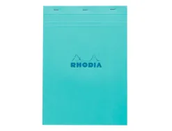 Bloc agrafe rhodia couleurs n 18 a4 21x29,7cm 5x5 80 feuillets microperfores couvertures assorties
