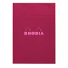 Bloc agrafe rhodia couleurs n 16 a5 14,8x21cm 5x5 80 feuillets microperfores couvertures assorties