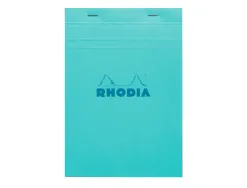 Bloc agrafe rhodia couleurs n 16 a5 14,8x21cm 5x5 80 feuillets microperfores couvertures assorties