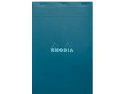 Bloc agrafe rhodia couleurs n 19 a4+ 21x31,8cm 5x5 80 feuillets microperfores couvertures assorties