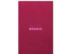 Bloc agrafe rhodia couleurs n 19 a4+ 21x31,8cm 5x5 80 feuillets microperfores couvertures assorties