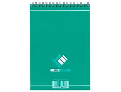 Bloc bureau conquerant sept a5 reliure intégrale 148x210mm 180 pages 60g uni coloris vert lagon