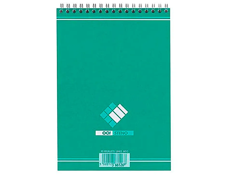 Bloc bureau conquerant sept a5 reliure intégrale 148x210mm 180 pages 60g uni coloris vert lagon