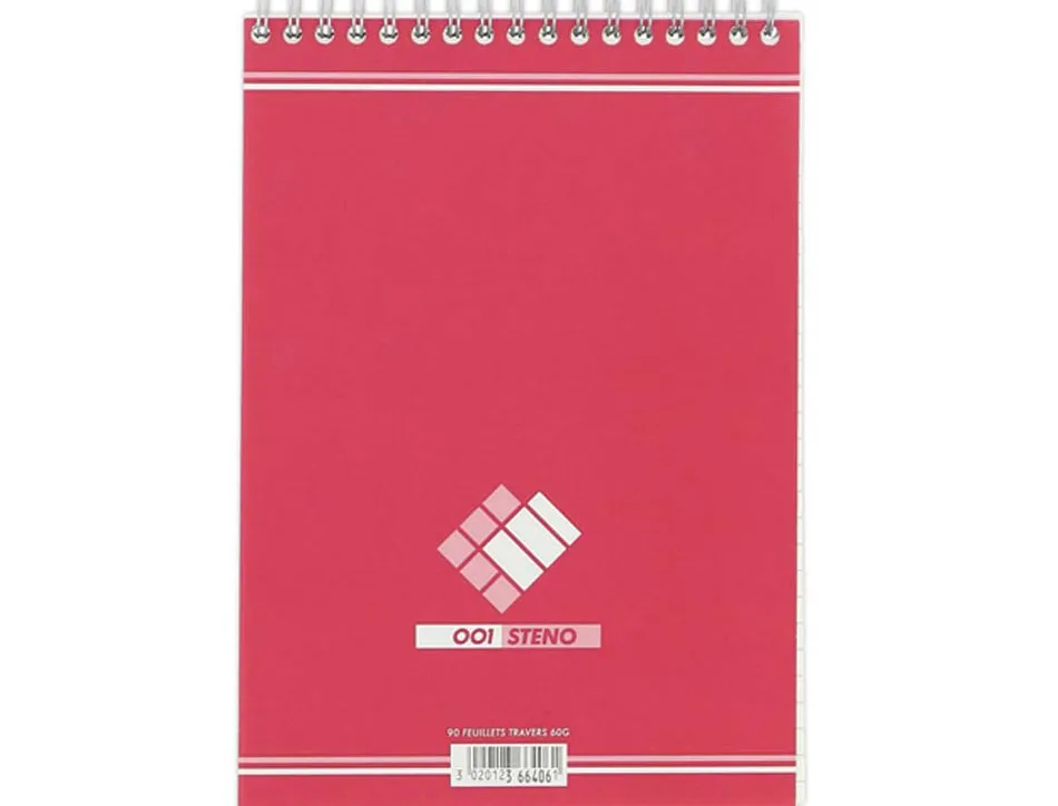 Bloc bureau conquerant sept a5 reliure intégrale 148x210mm 180pages 60g ligné coloris cerise
